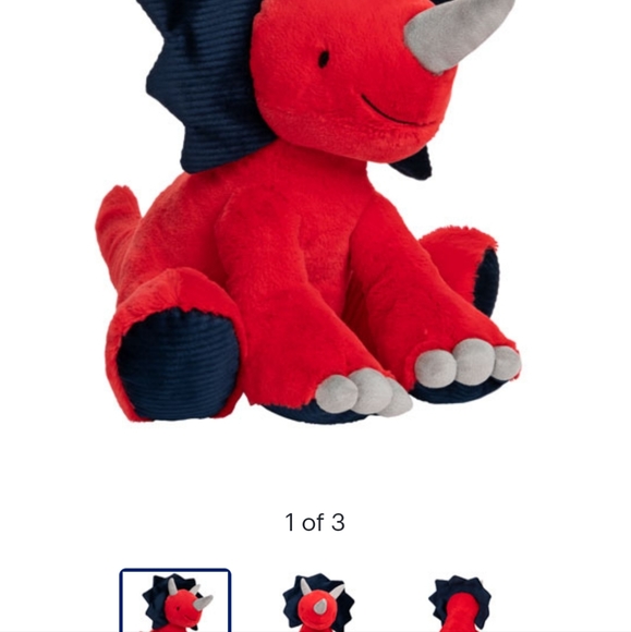 Nwt Gund 12" plush Triceratops ♥️ Stuffed Toy - Picture 5 of 10